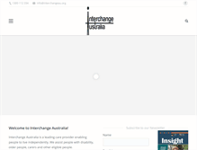 Tablet Screenshot of interchangeau.org